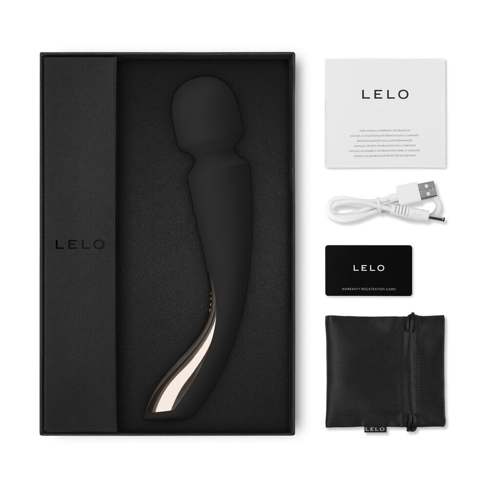 LELO Smart Wand 2 Medium Rechargeable Vibrator Black