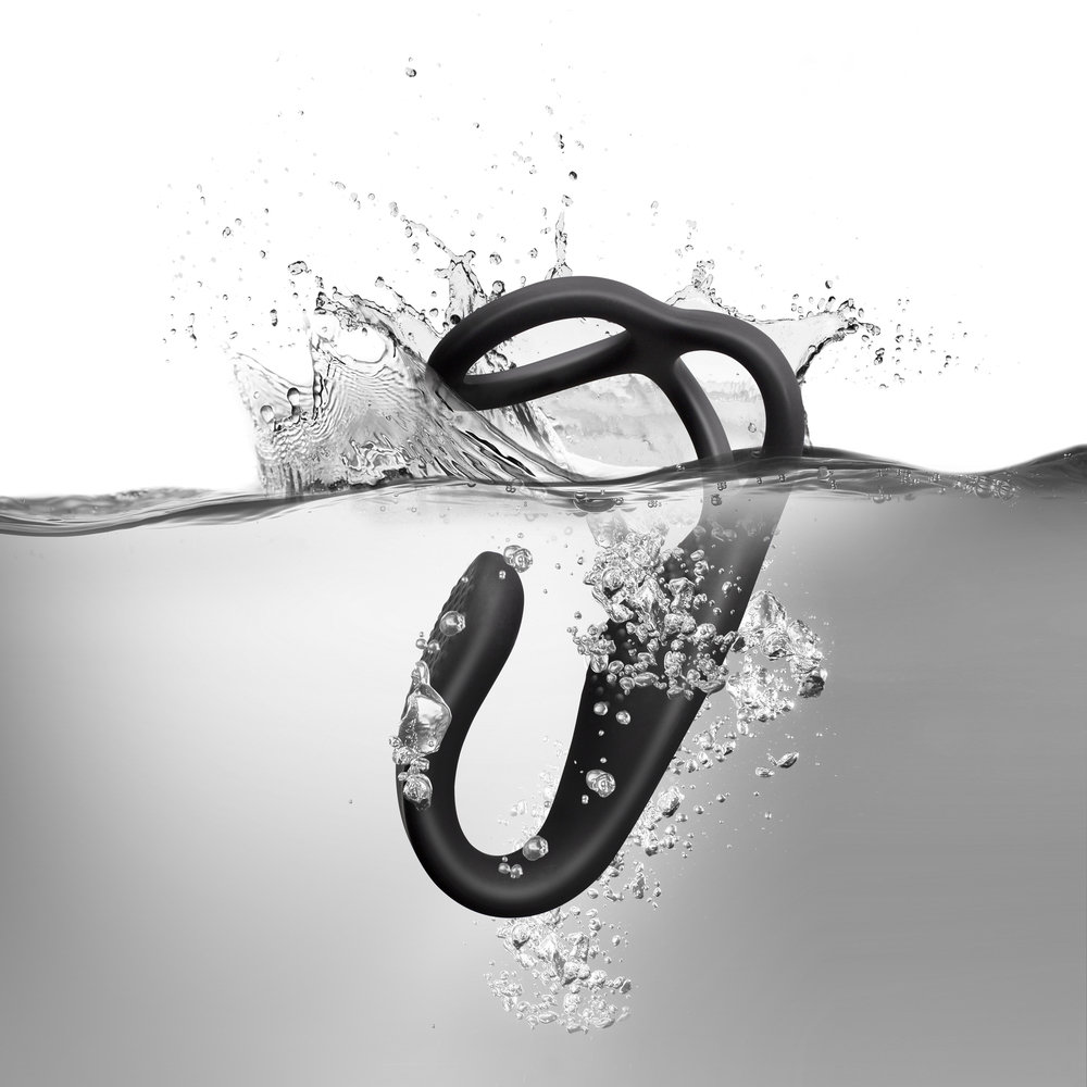 Rocks Off The-Vibe Cock & Ball Ring with Rechargeable Butt Stimulator