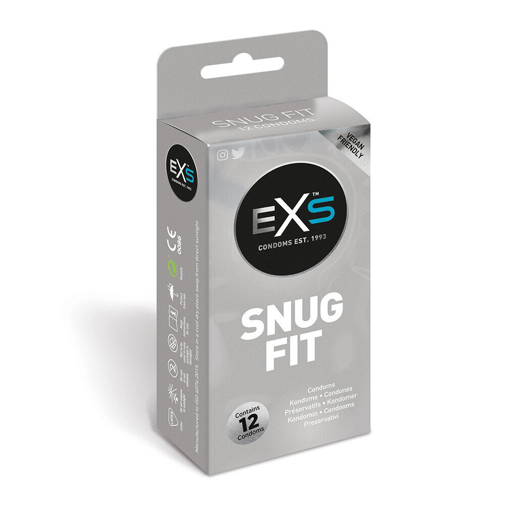 EXS Snug Closer Fitting Condoms 12 Pack – EXS