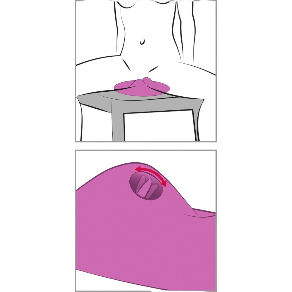 VibePad 2 Hands-Free Warming Clitoral Vibrating Pad with Licking Function