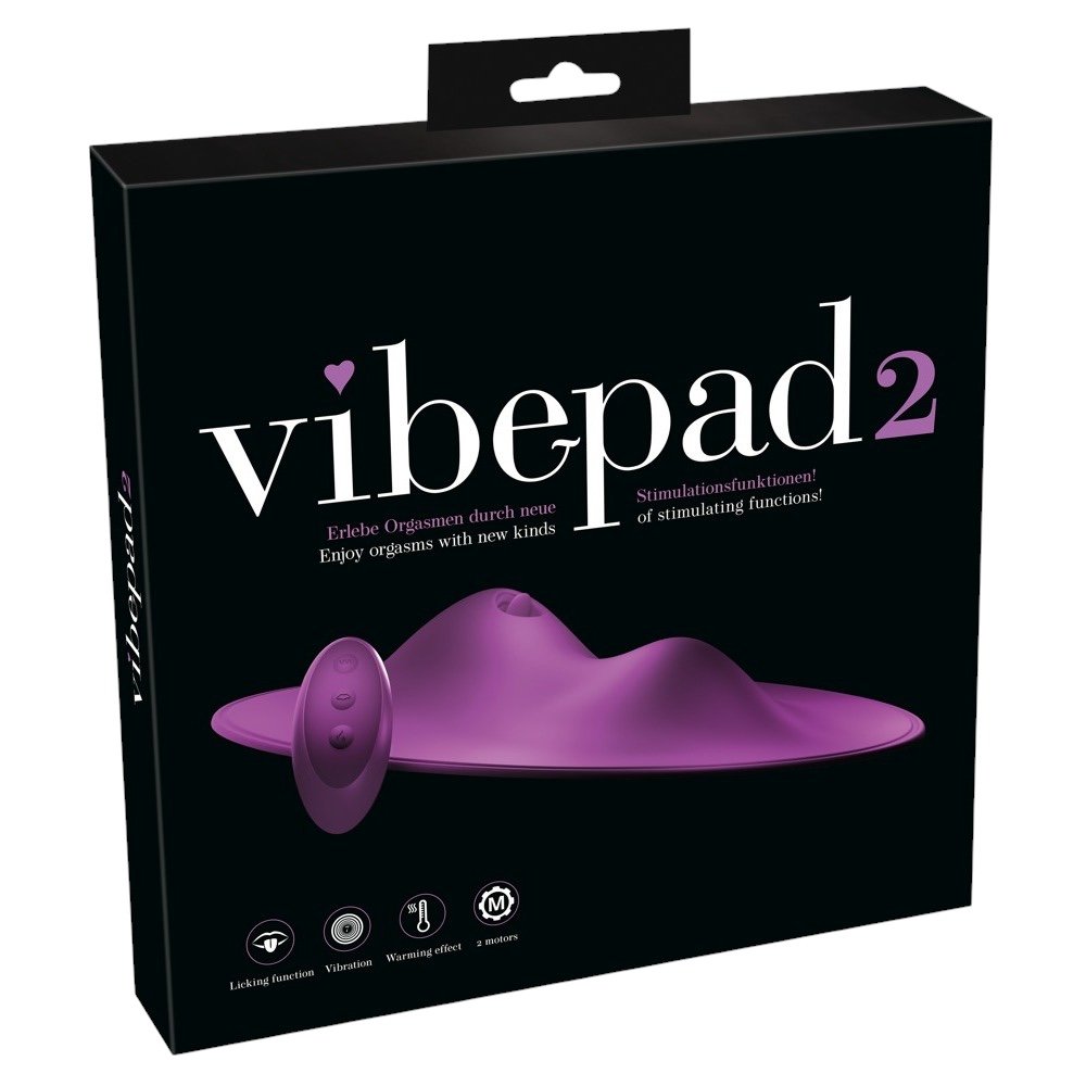 VibePad 2 Hands-Free Warming Clitoral Vibrating Pad with Licking Function