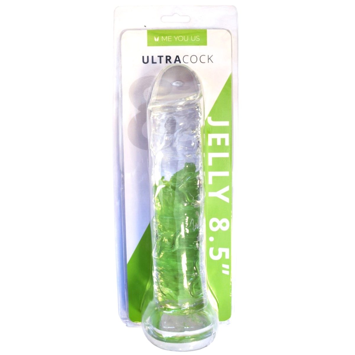 Me You Us Ultra Cock Clear Jelly Suction Cup Dildo 8.5 Inch