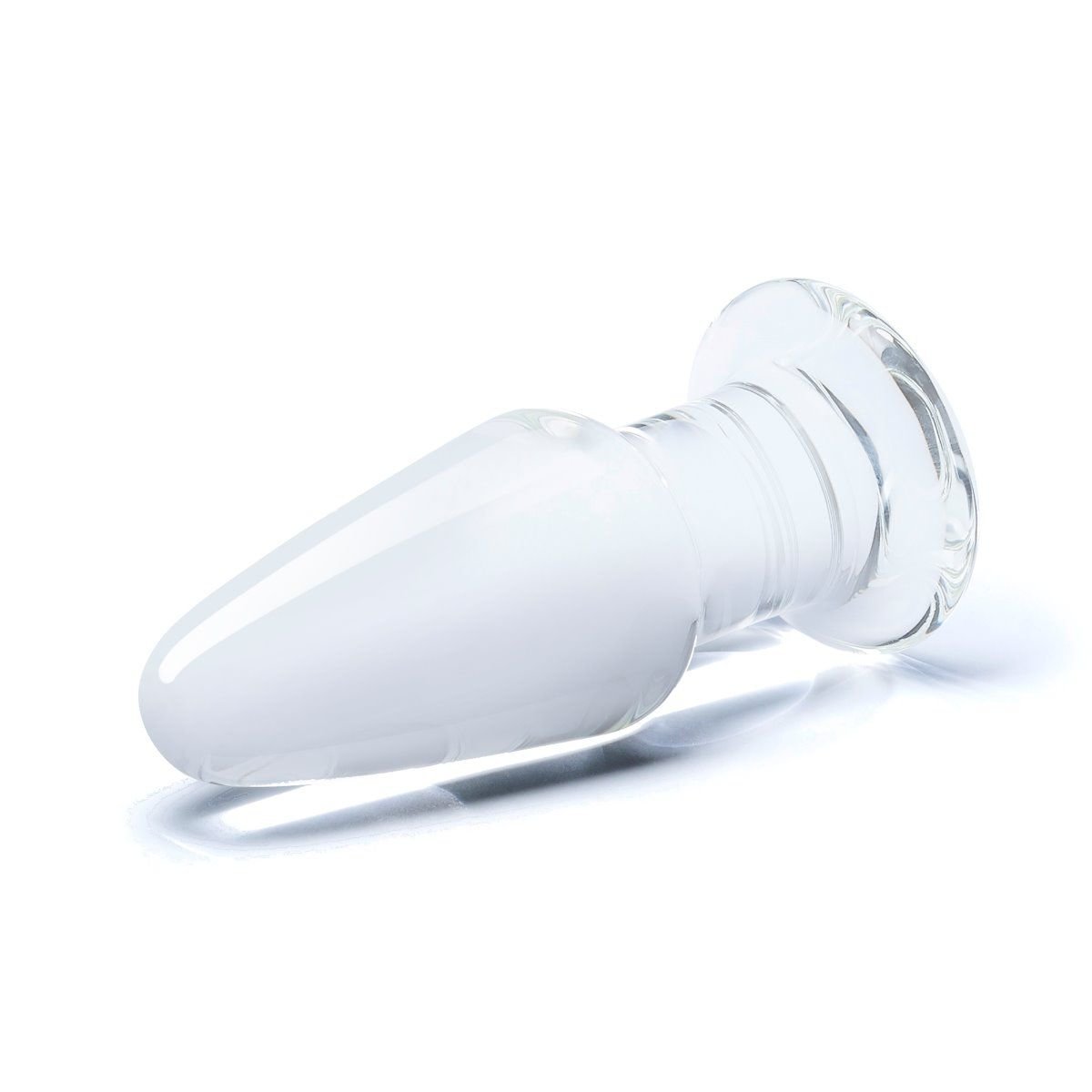 Glas Glass Butt Plug Clear 3.5 Inch