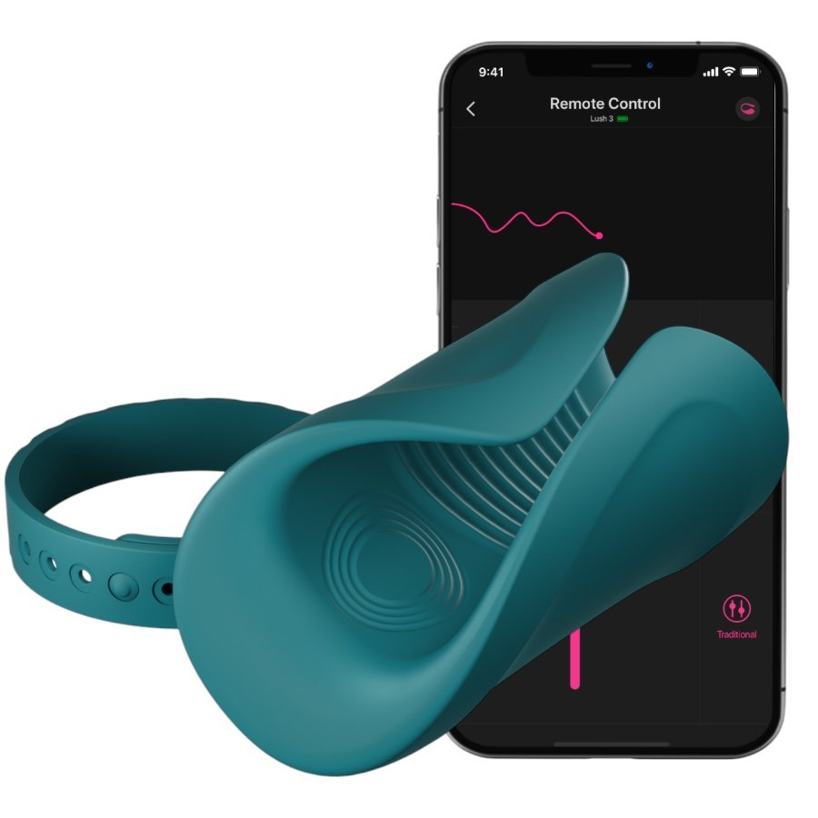 Lovense Gush 2 Bluetooth App Controlled Oscillator and Male Masturbator