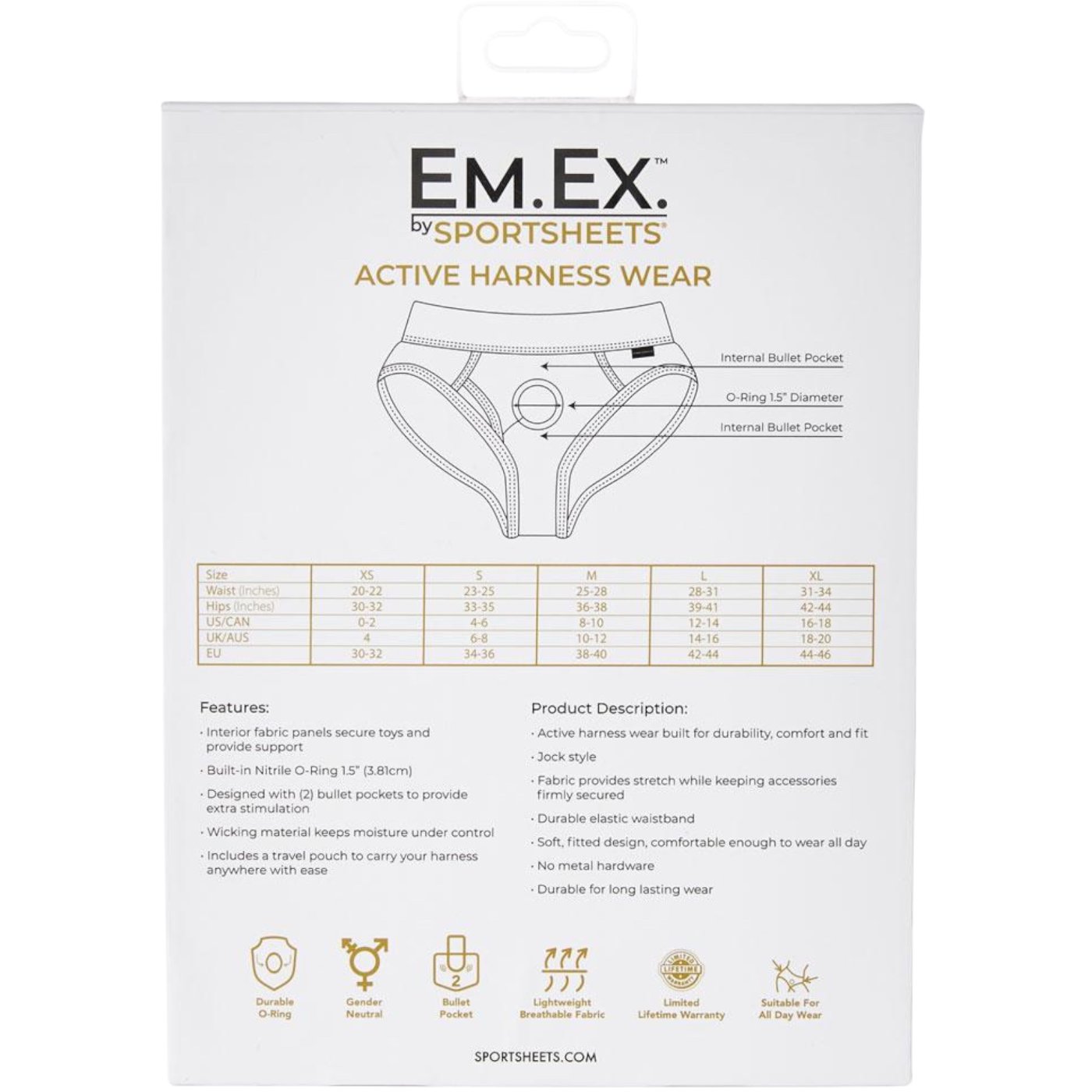 Em.Ex Active Harness Wear Contour Red