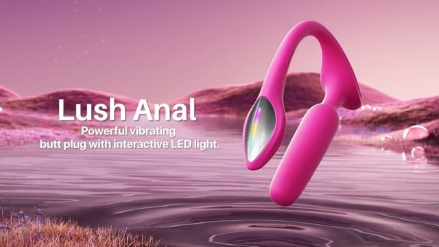 Lovense Lush Anal App Controlled Small Vibrating Butt Plug For Beginners