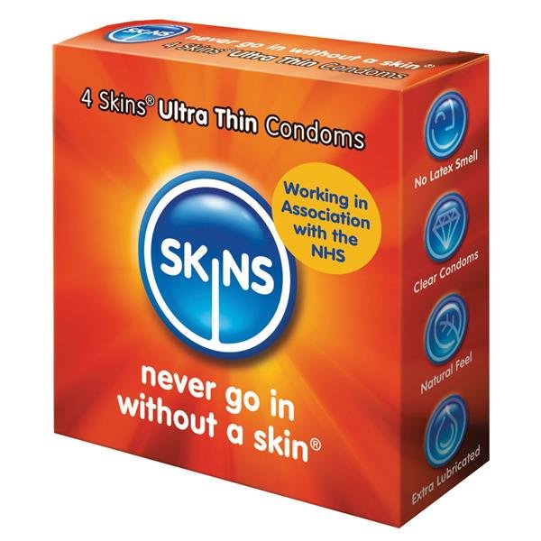 Skins Condoms Ultra Thin 4 Pack