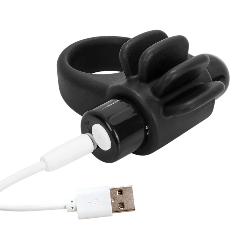 Screaming O Charged Skooch Rechargeable Vibrating Ring Black