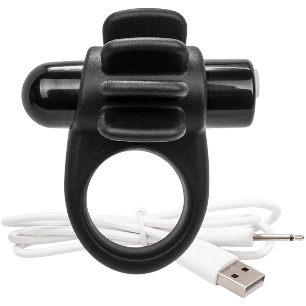 Screaming O Charged Skooch Rechargeable Vibrating Ring Black