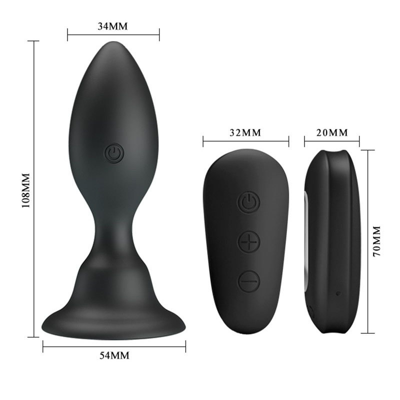 Mr Play Vibrating Anal Plug with Remote