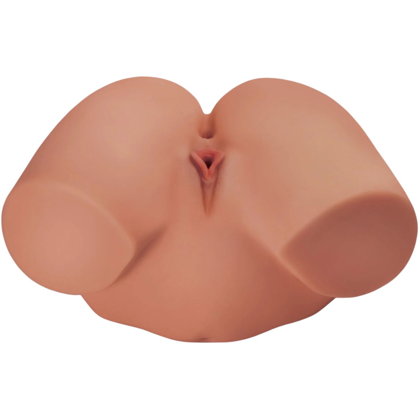 PDX Plus 360 Banger Dual-Entry Realistic Vagina and Ass Male Masturbator Tan