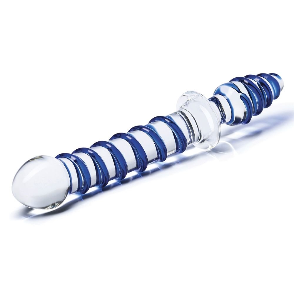 Glas Mr Swirly Two Ends Internal Stimulation Dildo 10 Inch