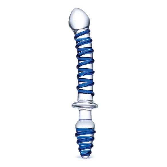 Glas Mr Swirly Two Ends Internal Stimulation Dildo 10 Inch