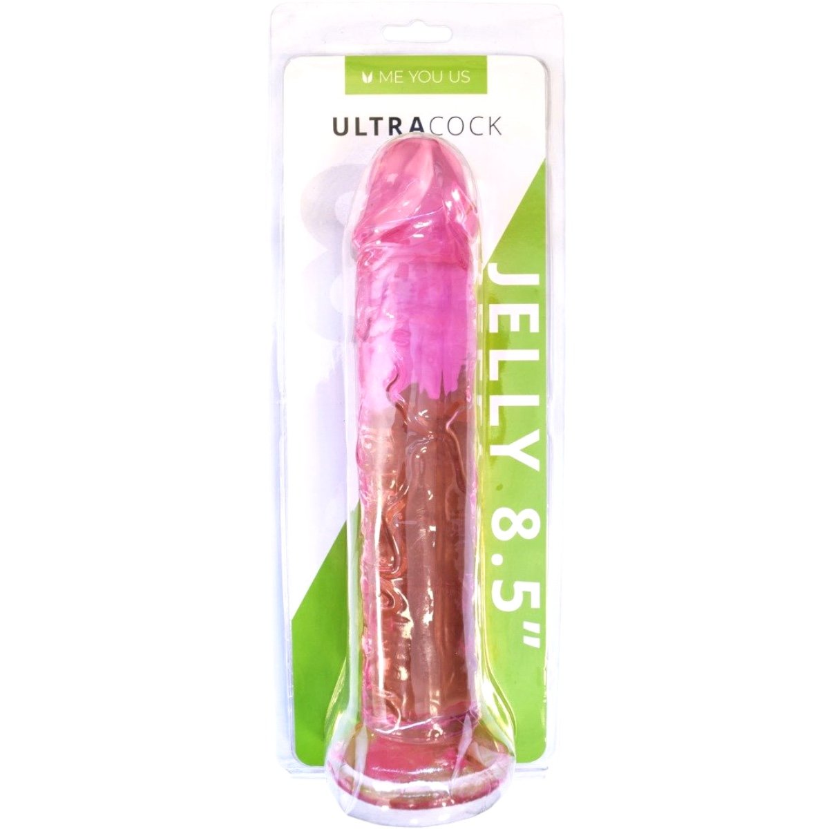 Me You Us Ultra Cock Pink Jelly Suction Cup Dildo 8.5 Inch