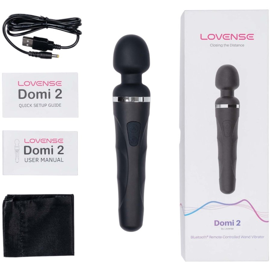 Lovense Domi 2 App Controlled Rechargeable Mini Wand Vibrator