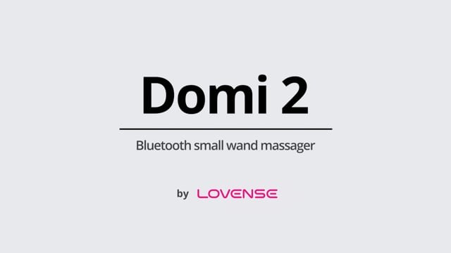 Lovense Domi 2 App Controlled Rechargeable Mini Wand Vibrator