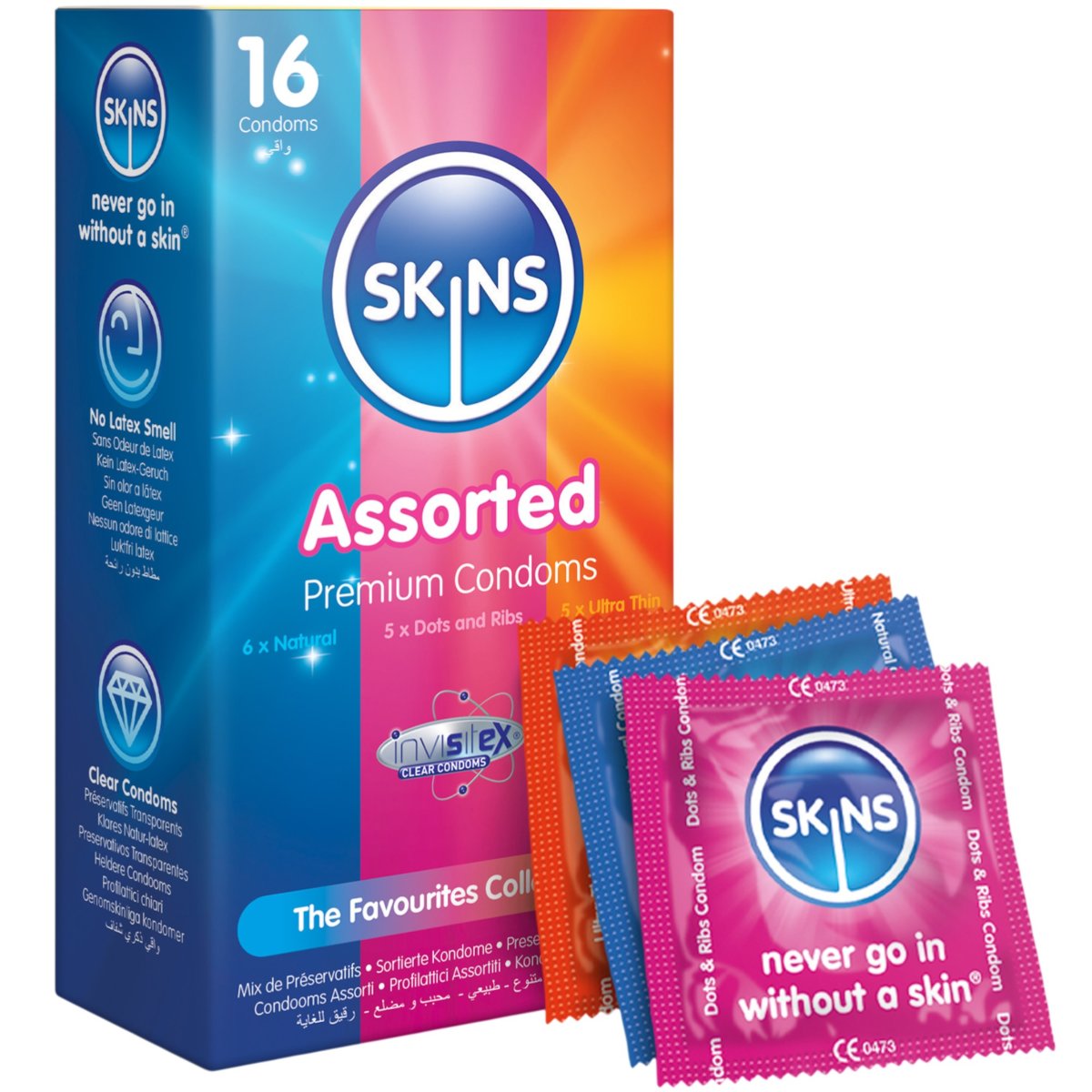 Skins Condoms Assorted 16 Pack