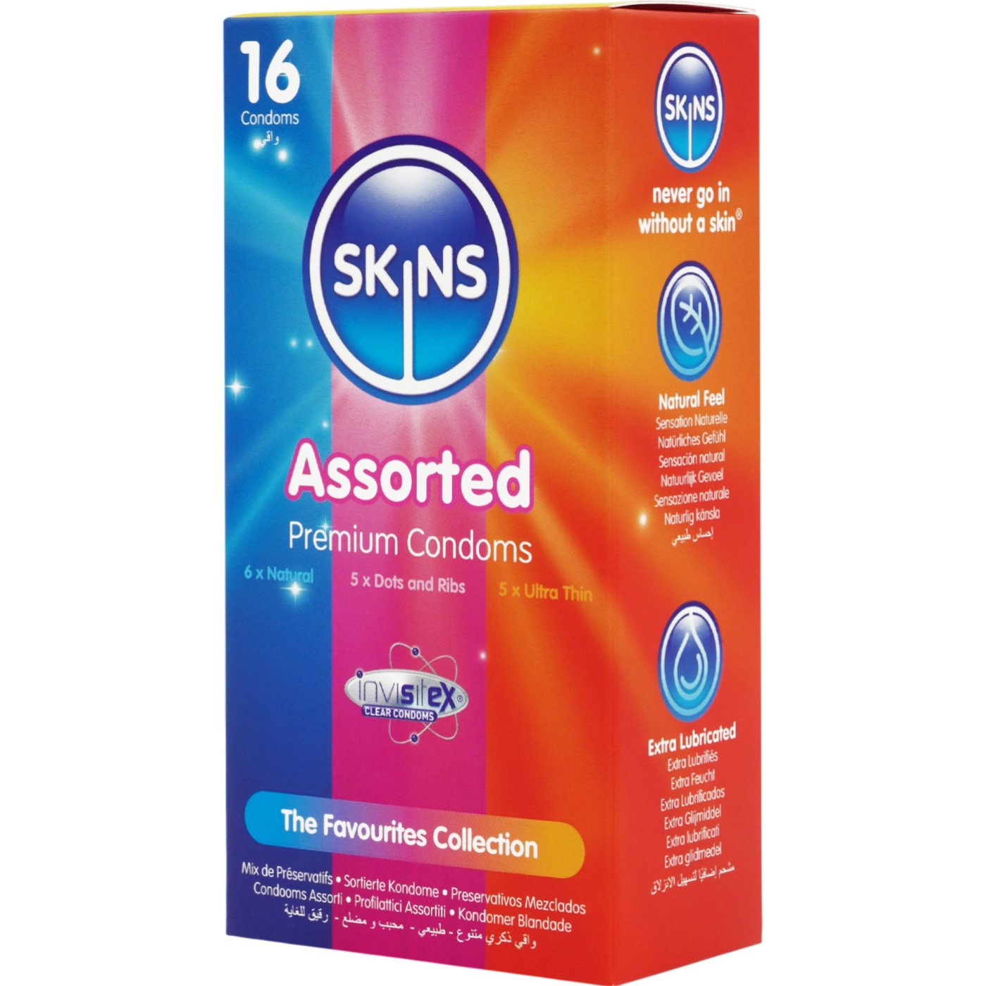 Skins Condoms Assorted 16 Pack