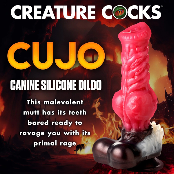 Creature Cocks Cujo Canine Silicone Dildo 10 Inch