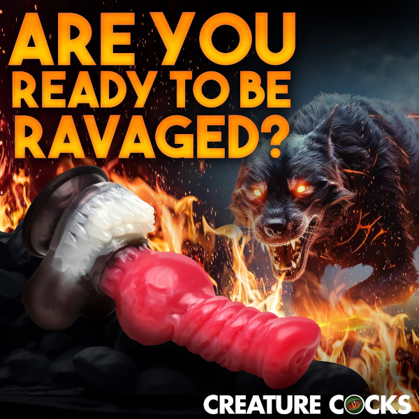 Creature Cocks Cujo Canine Silicone Dildo 10 Inch