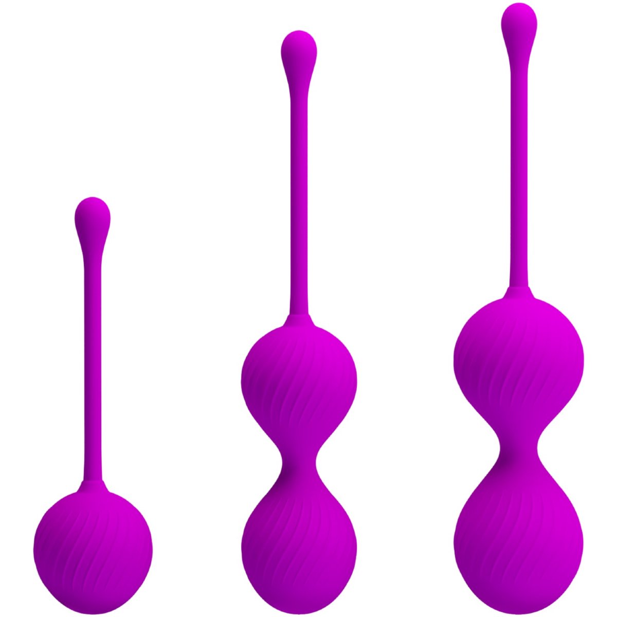Pretty Love 3 Piece Silicone Weighted Kegel Ball Training Set