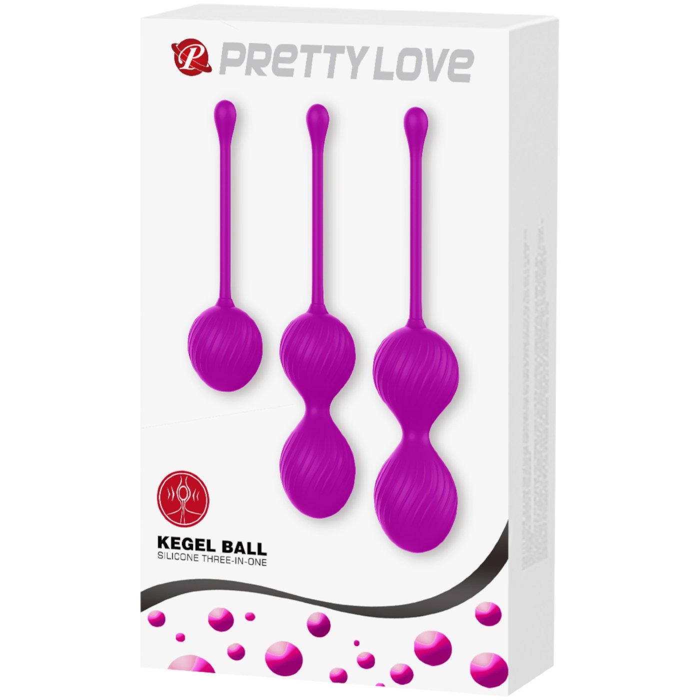 Pretty Love 3 Piece Silicone Weighted Kegel Ball Training Set