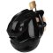 Blue Line Full Restraint Silicone Chastity Cage for Cock & Balls Black