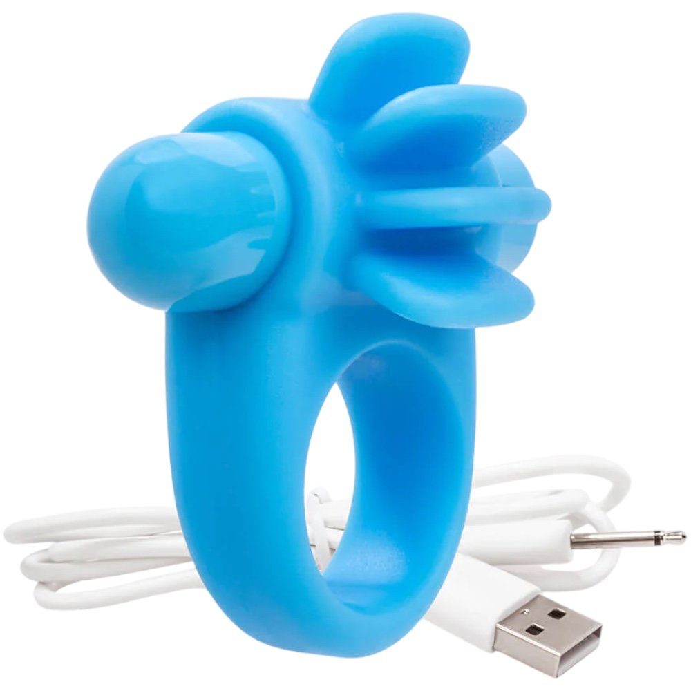 Screaming O Charged Skooch Rechargeable Vibrating Ring Blue