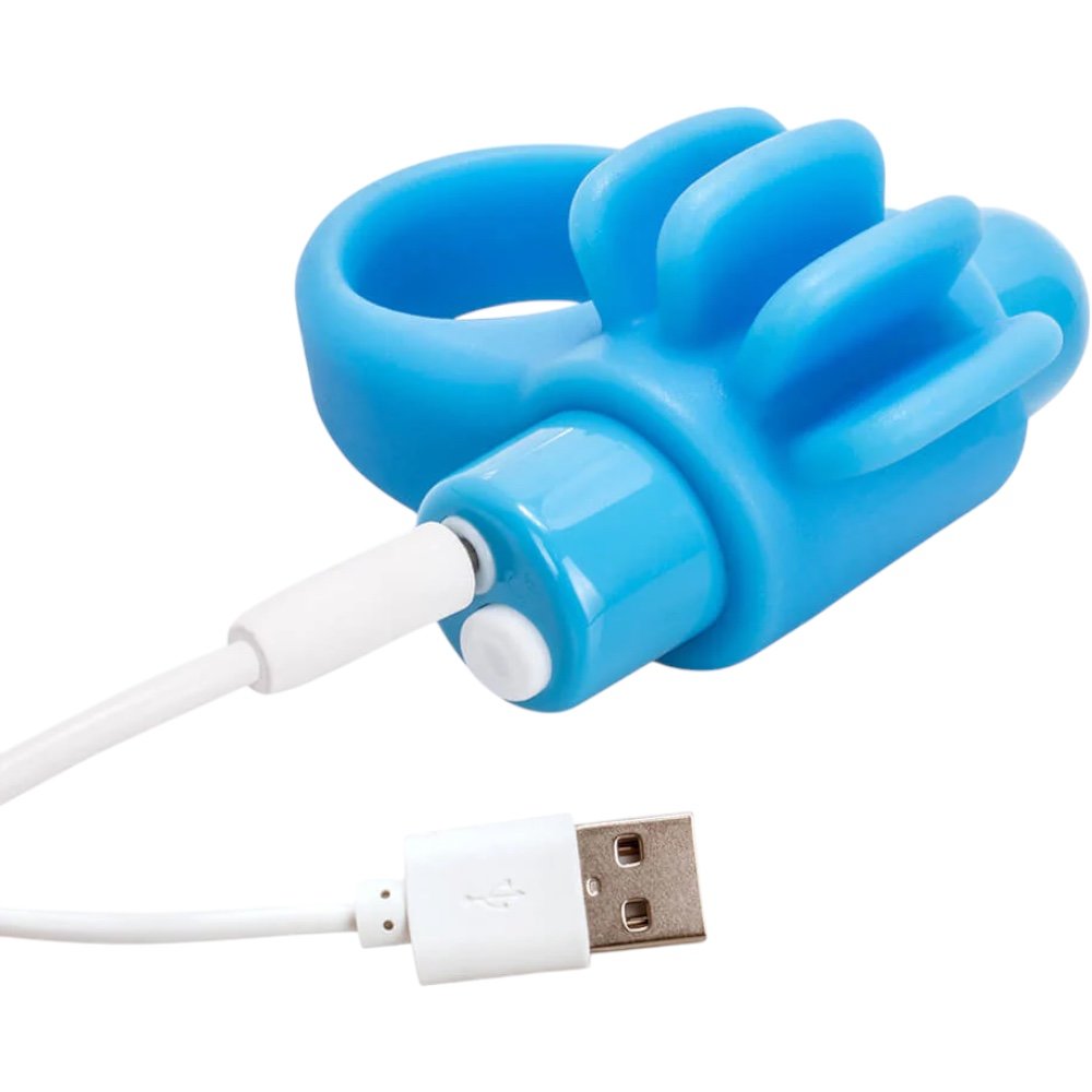 Screaming O Charged Skooch Rechargeable Vibrating Ring Blue