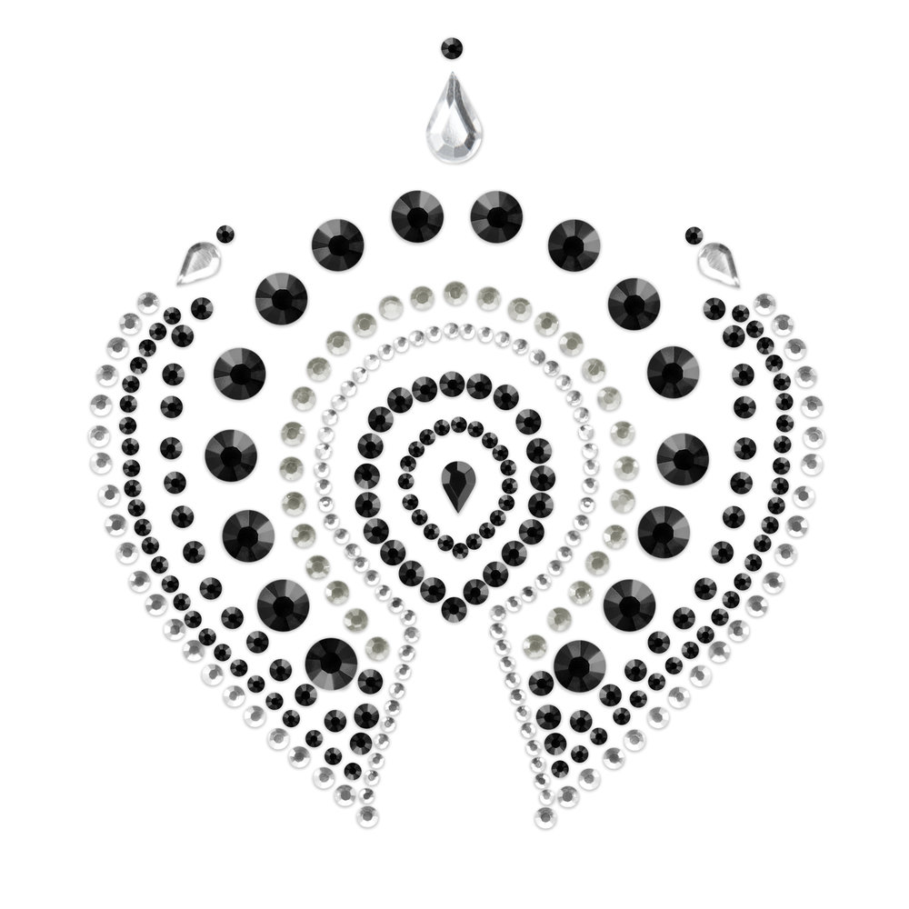 Bijoux Indscrets Flamboyant Body Jewelery Black And Silver