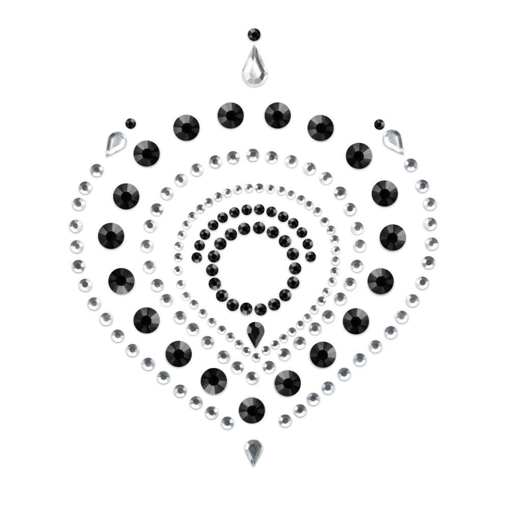 Bijoux Indscrets Flamboyant Body Jewelery Black And Silver