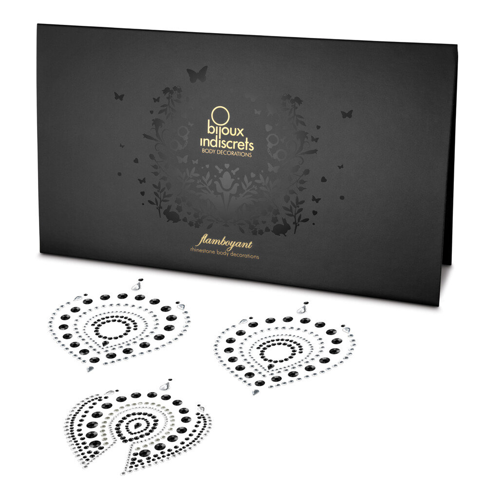 Bijoux Indscrets Flamboyant Body Jewelery Black And Silver