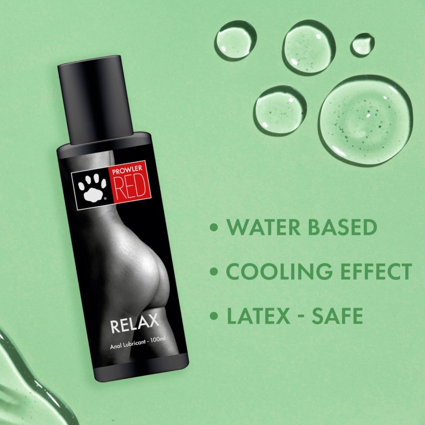 Prowler RED Relax Cooling Water-Based Anal Lubricant 100 ml