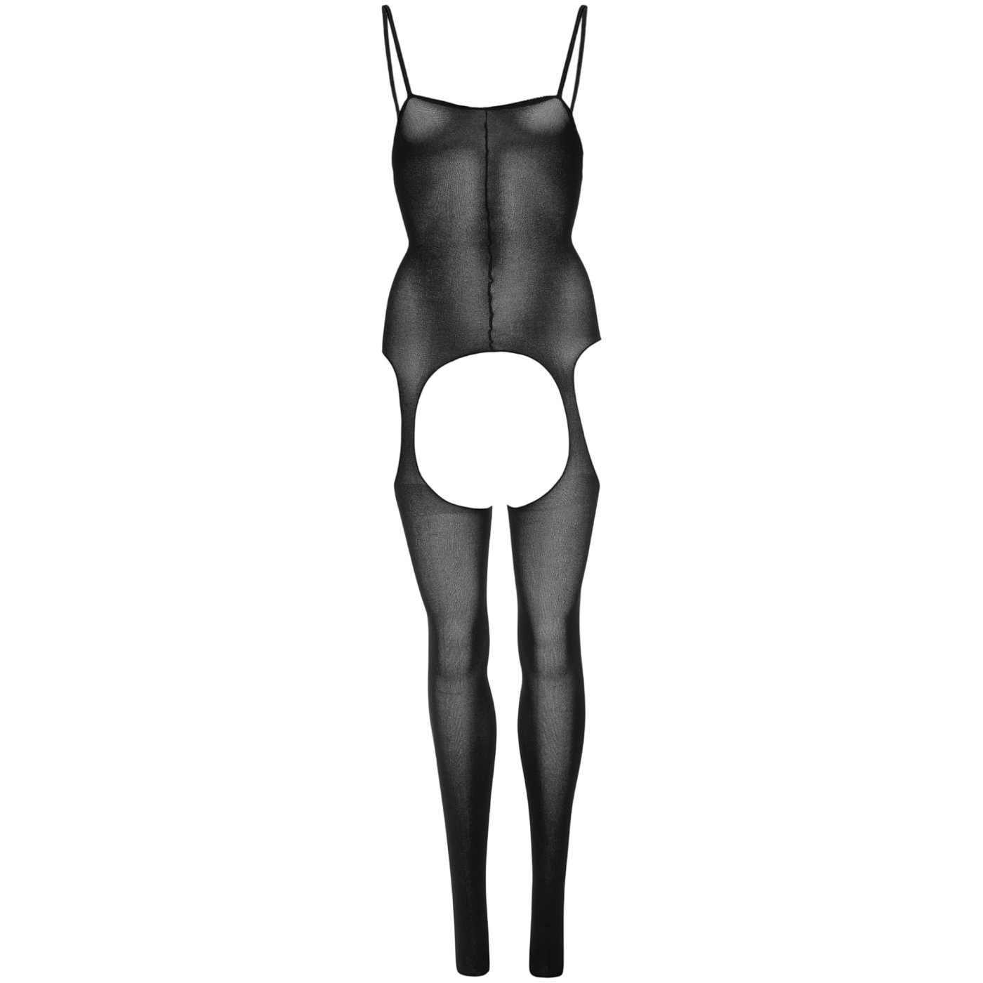 Leg Avenue Opaque Suspender Bodystocking Black