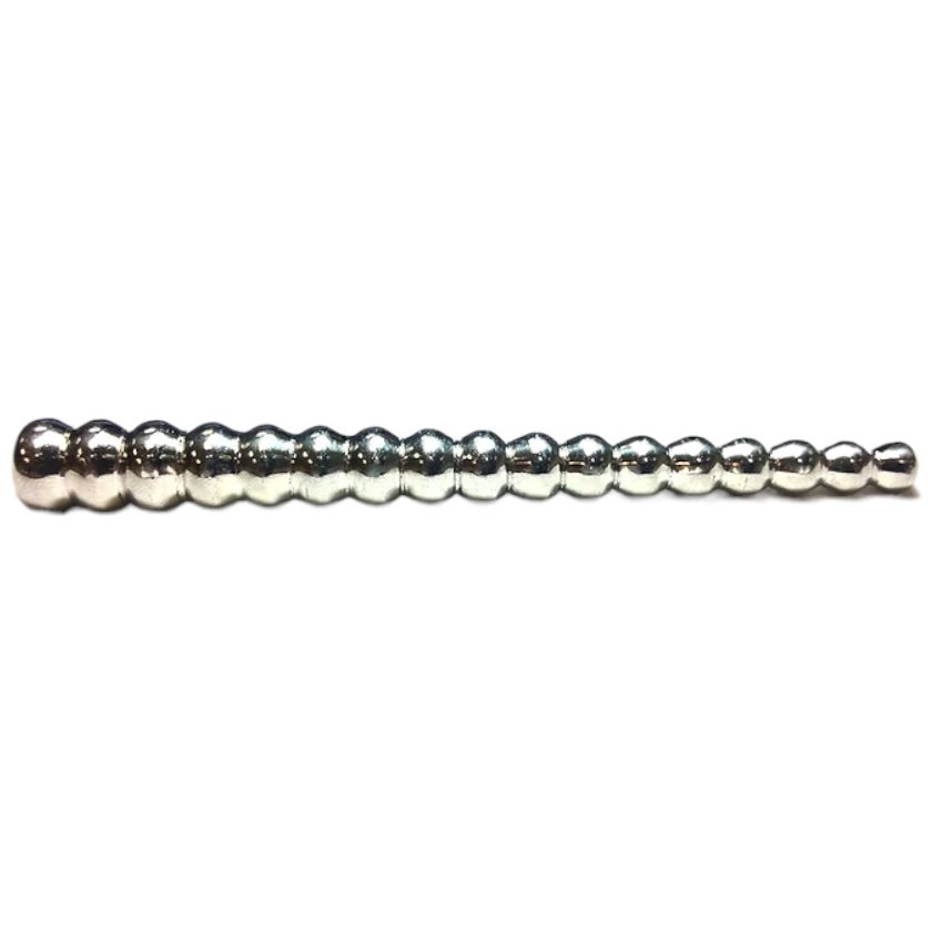 Rouge Stainless Steel Beaded Urethral Sound 4.8 Inch