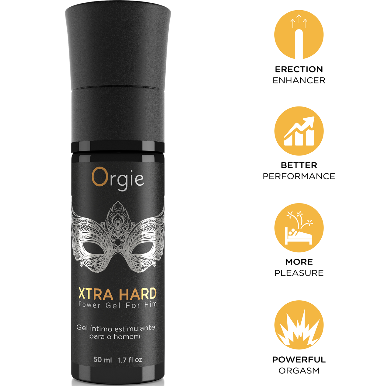 Orgie Xtra Hard Power Arousal and Erection Enhancer Gel 50ml