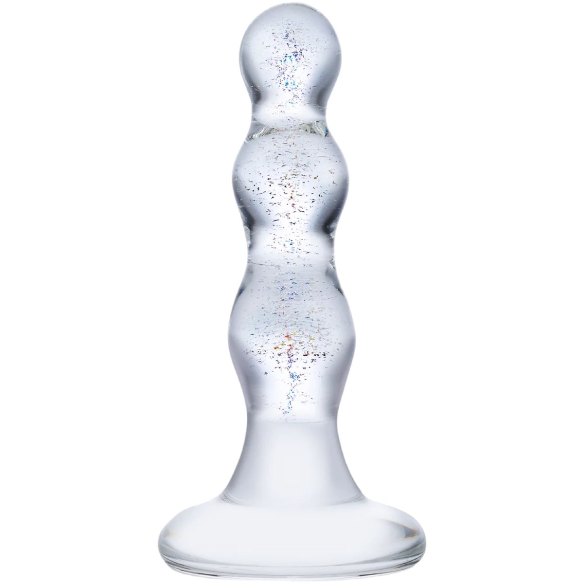 Glas Triple Play Beaded Glass Butt Plug 4 Inch – Glas