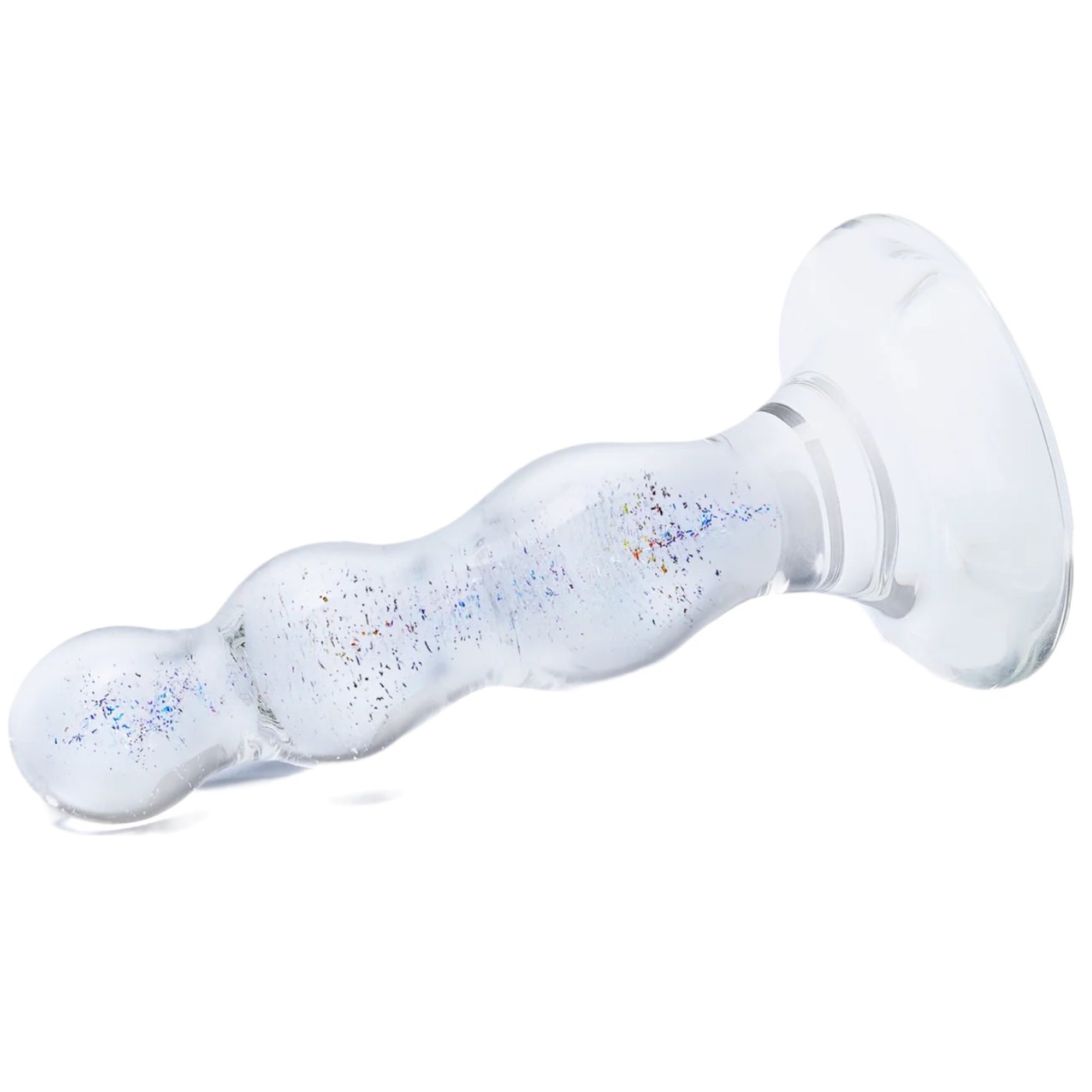 Glas Triple Play Beaded Glass Butt Plug 4 Inch