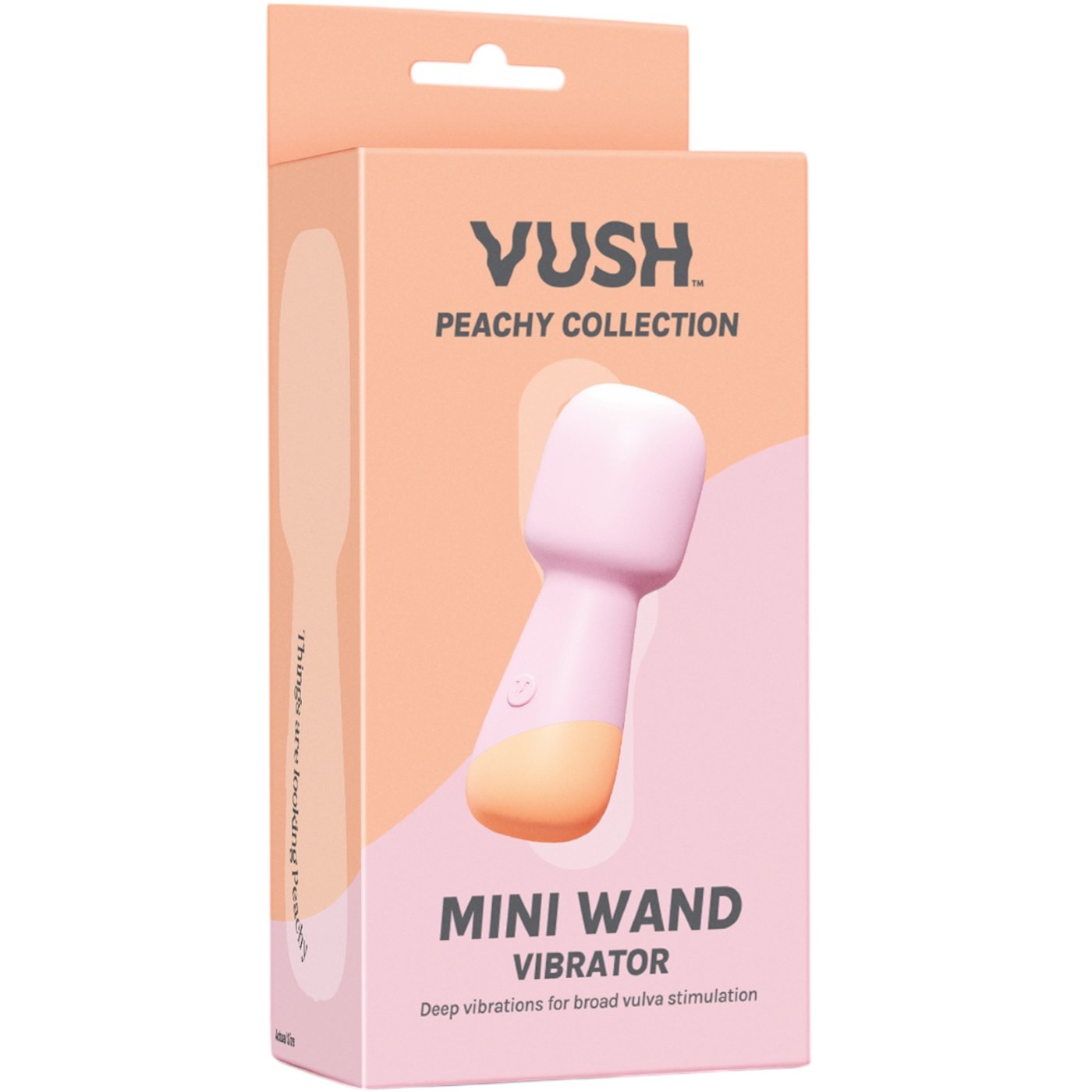 Vush Peachy Rechargeable Silicone Mini Wand Massager