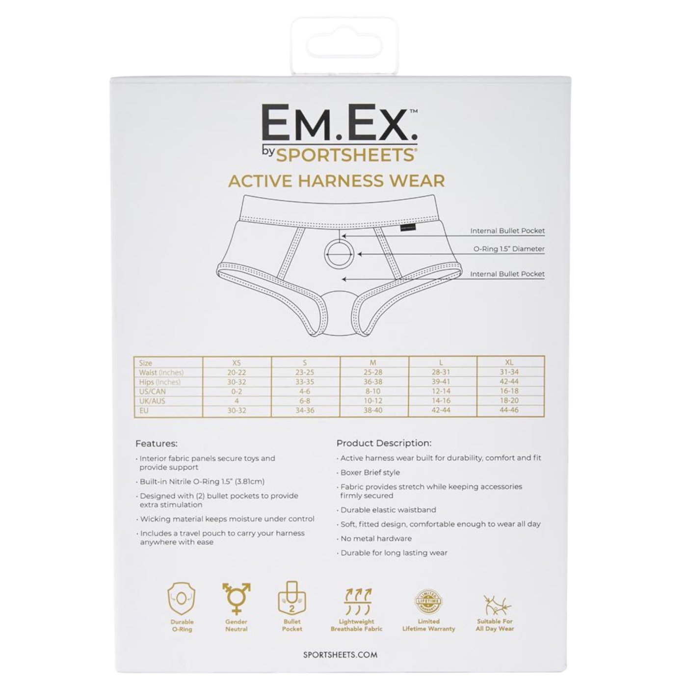 Em.Ex Active Harness Wear Fit Blue