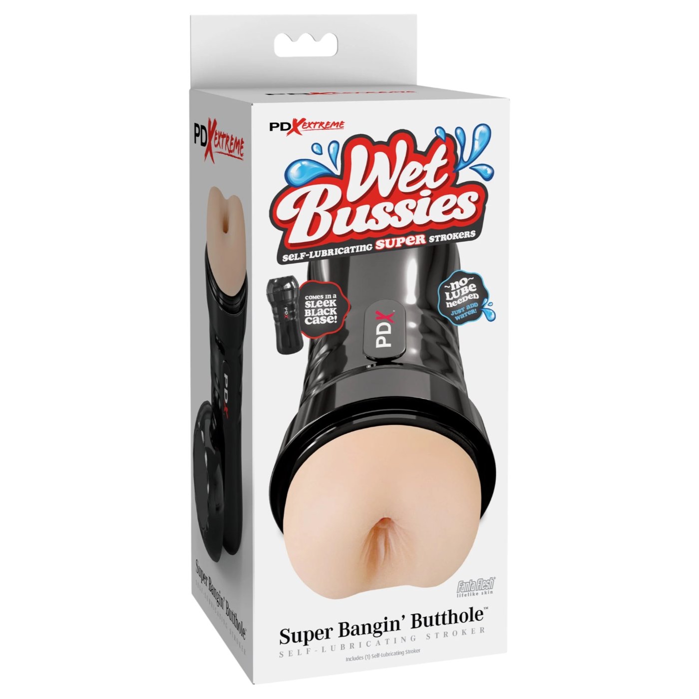 PDX Extreme Wet Bussies Super Bangin' Butthole Stroker Flesh Pink