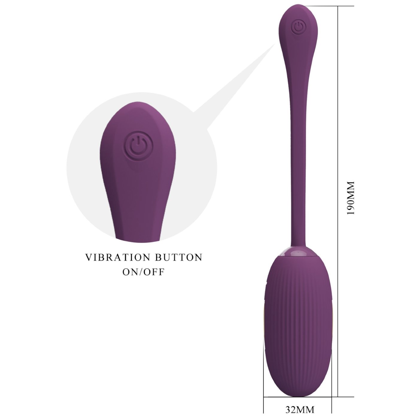 Pretty Love Doreen Electro Stim App Controlled Vibrating Egg