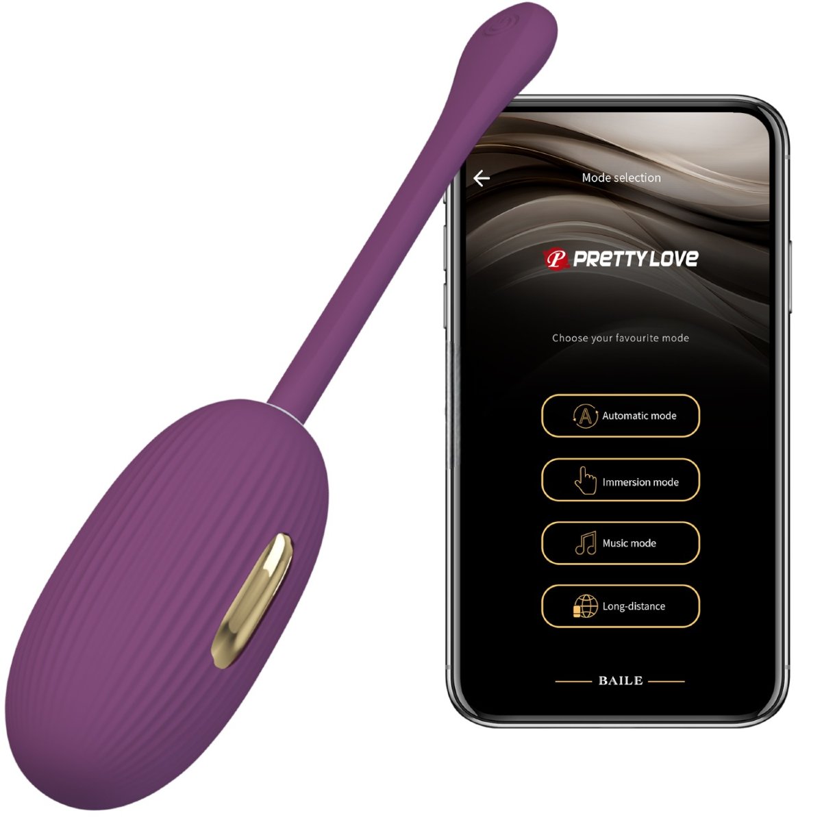 Pretty Love Doreen Electro Stim App Controlled Vibrating Egg