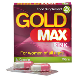 GoldMAX Libido Pink Supplement For Women 2 Pack 450mg
