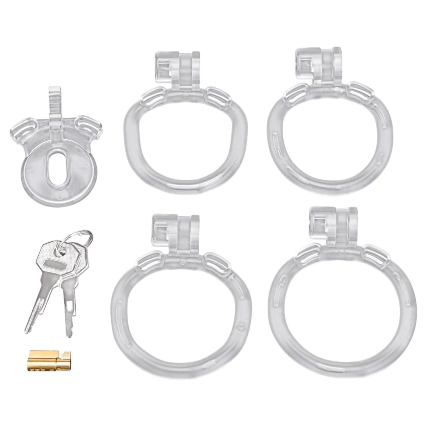 Blue Line Acrylic See Thru Micro Chastity Cage