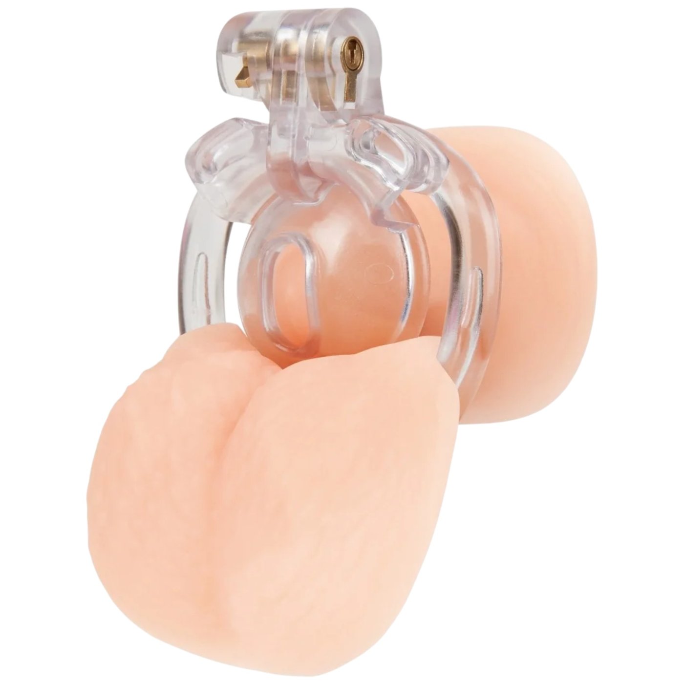 Blue Line Acrylic See Thru Micro Chastity Cage