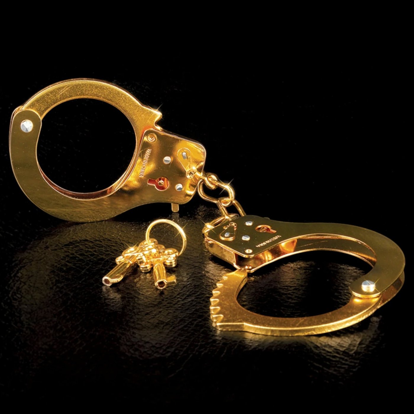 Fetish Fantasy Gold Metal Handcuffs with Keys