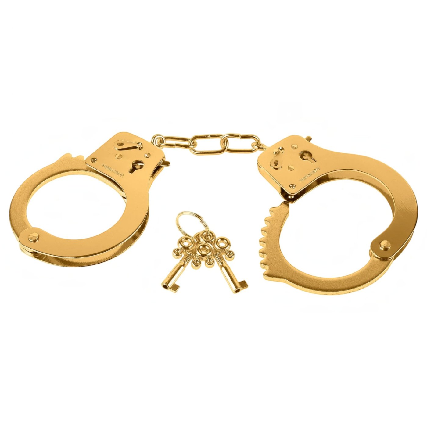 Fetish Fantasy Gold Metal Handcuffs with Keys