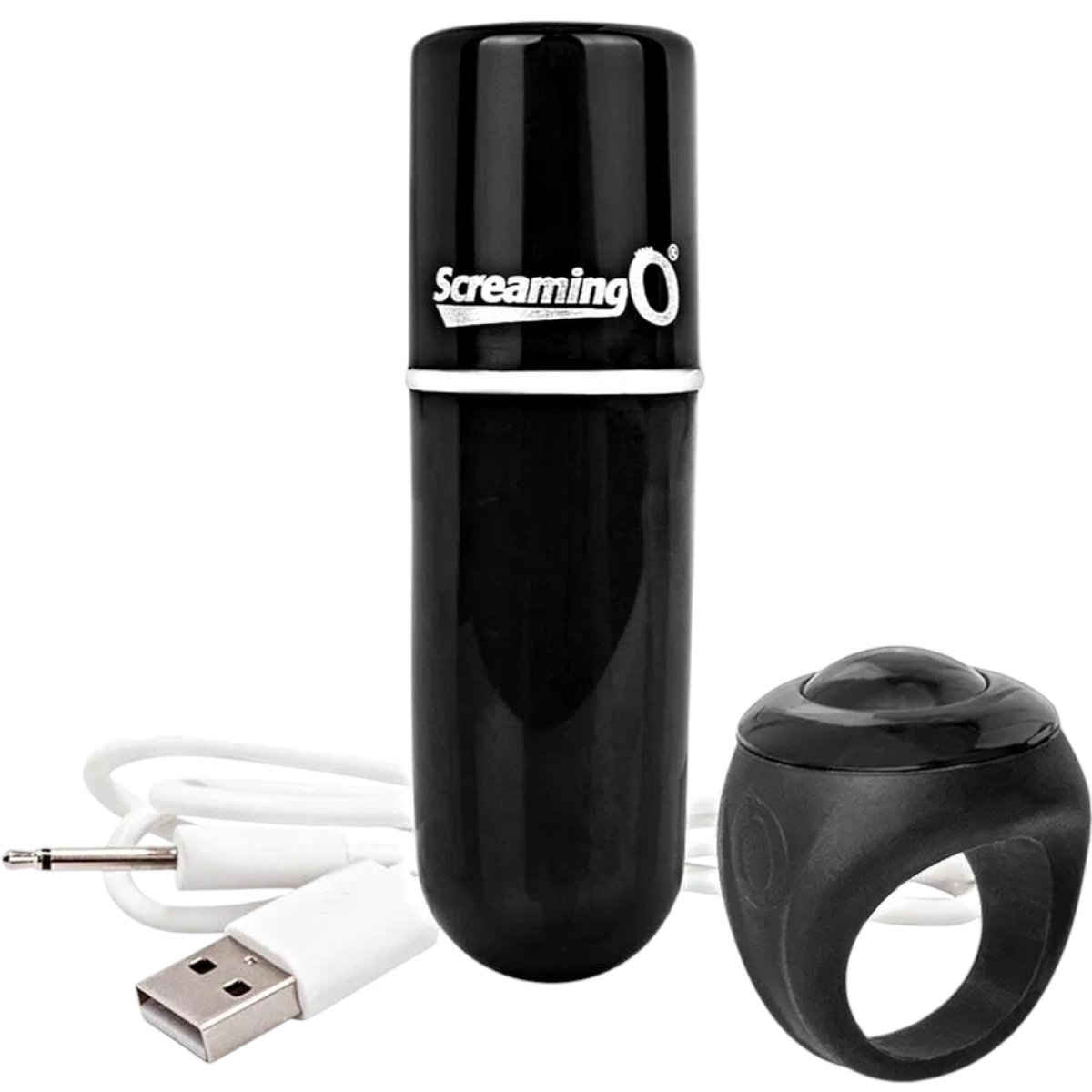Screaming O Charged Vooom Remote Control Bullet Vibrator Black
