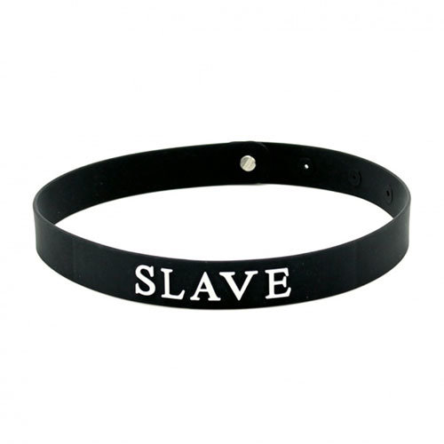 Black Silicone Slave Collar – Rimba